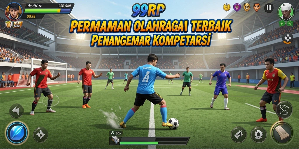Screenshot gameplay 99RP menampilkan aksi seru dalam permainan olahraga.