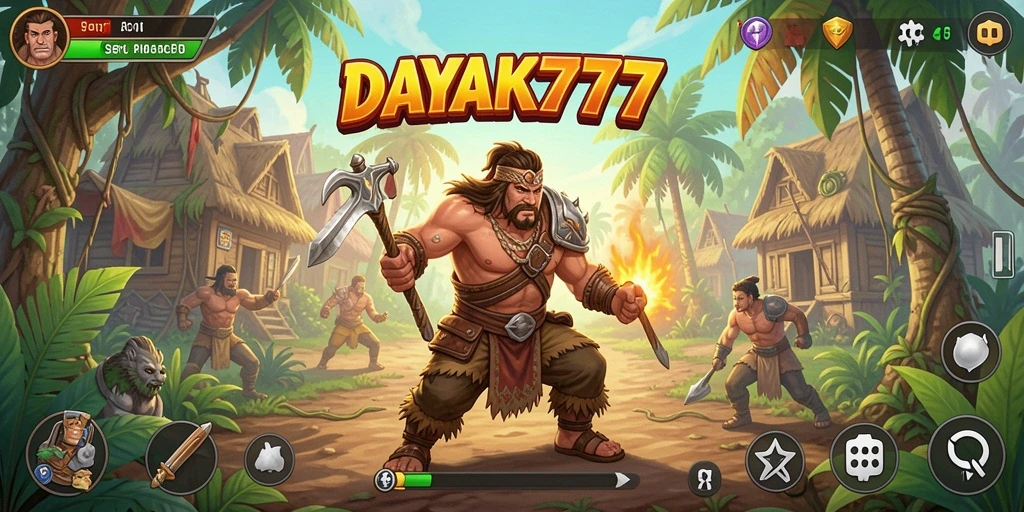 Screenshot DAYAK777 menampilkan gameplay seru dalam aksi Arcade.
