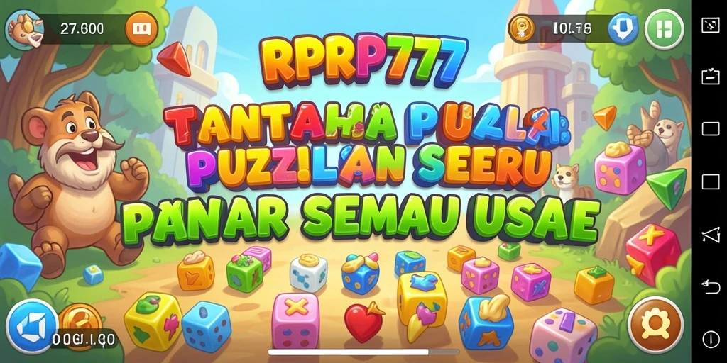 Screenshot gameplay RPRP777 menampilkan tantangan Puzzle yang seru.